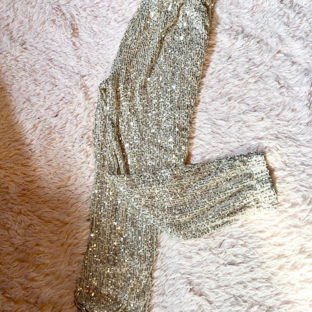 Silver Sequin Glam Sparkle Party Birthday Girl Fairy Pixie Celestial Pants‎